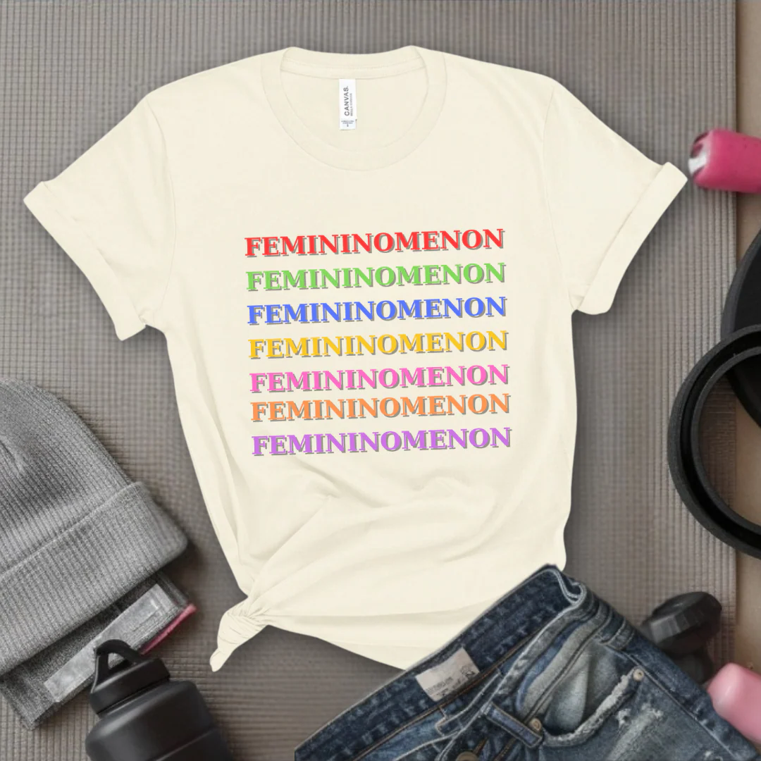 Femininomenon Shirt - Feminist T-Shirt - Women Empowerment Tee - Bella Canvas 3001 - Image 4