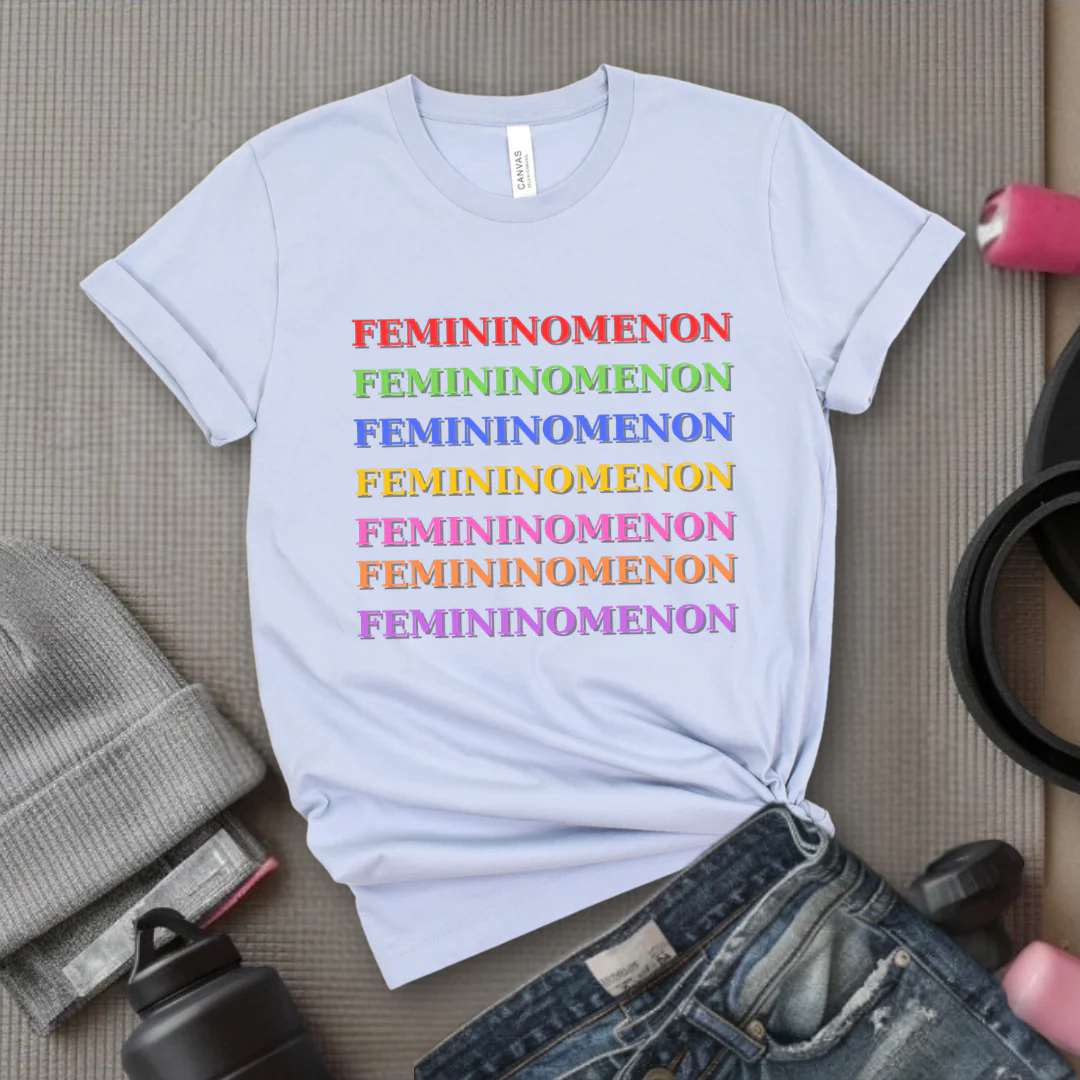 Femininomenon Shirt - Feminist T-Shirt - Women Empowerment Tee - Bella Canvas 3001 - Image 6