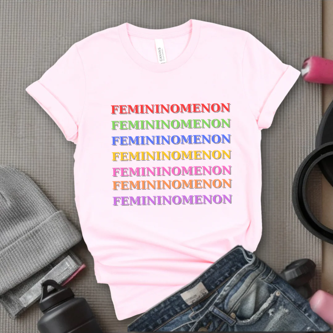 Femininomenon Shirt - Feminist T-Shirt - Women Empowerment Tee - Bella Canvas 3001 - Image 8