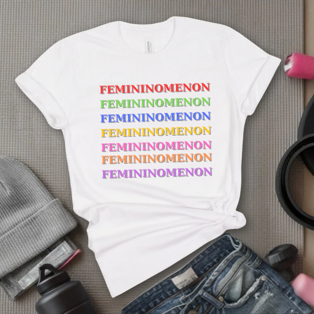 Femininomenon Shirt - Feminist T-Shirt - Women Empowerment Tee - Bella Canvas 3001 - Image 9