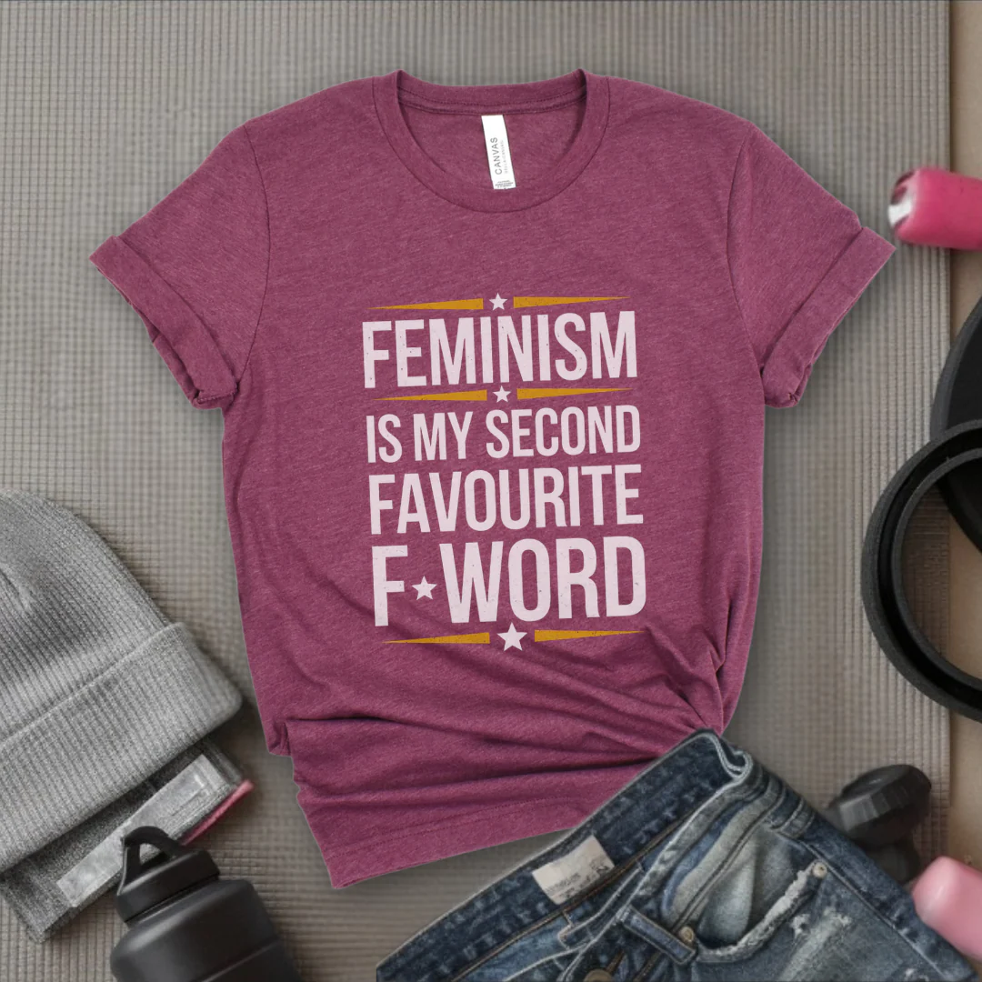 Feminism Second Favorite F Word - Women Empowerment T-Shirts - Unisex Jersey Short Sleeve Shirt - Gift for Feminists - Bella Canvas 3001 - Image 5