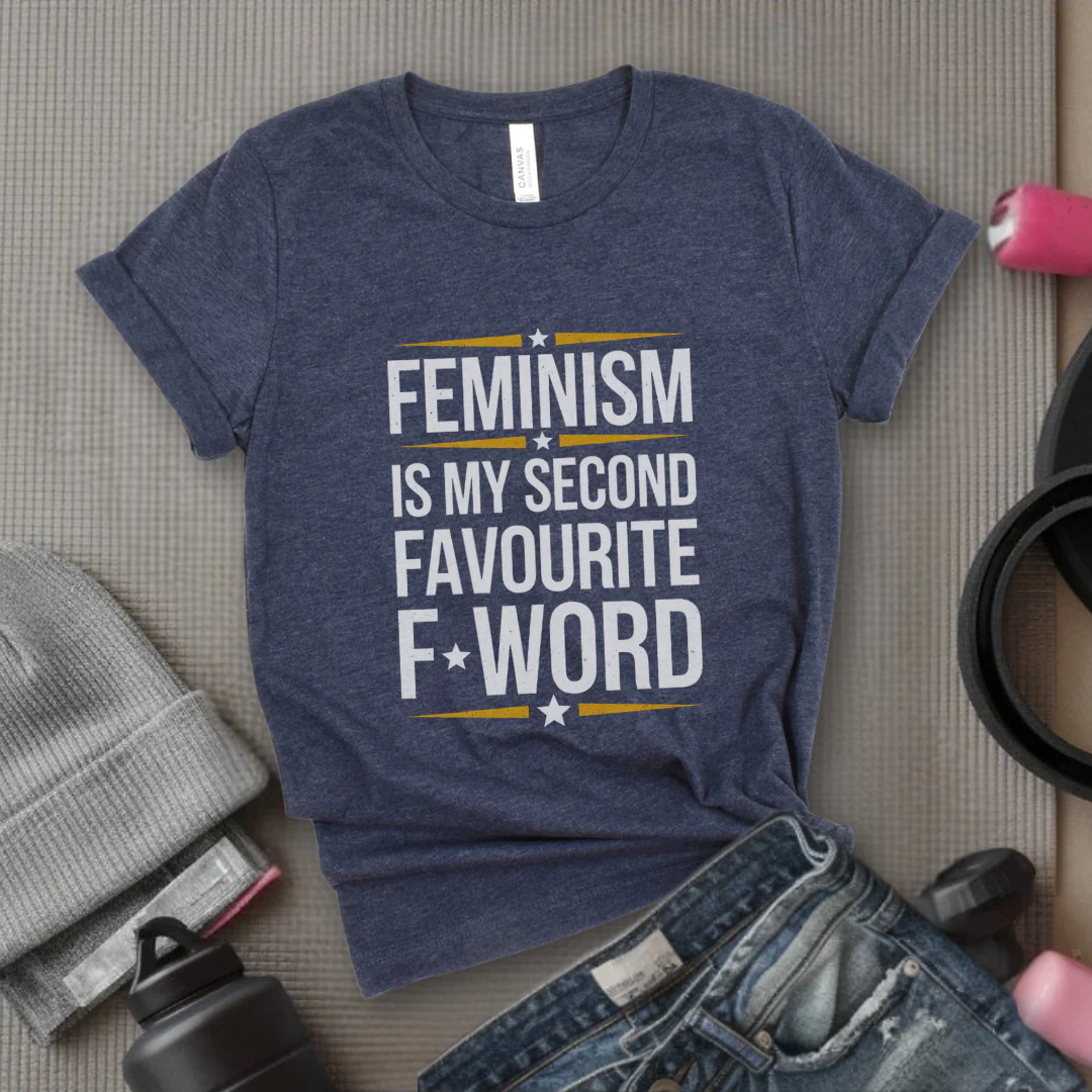 Feminism Second Favorite F Word - Women Empowerment T-Shirts - Unisex Jersey Short Sleeve Shirt - Gift for Feminists - Bella Canvas 3001 - Image 7