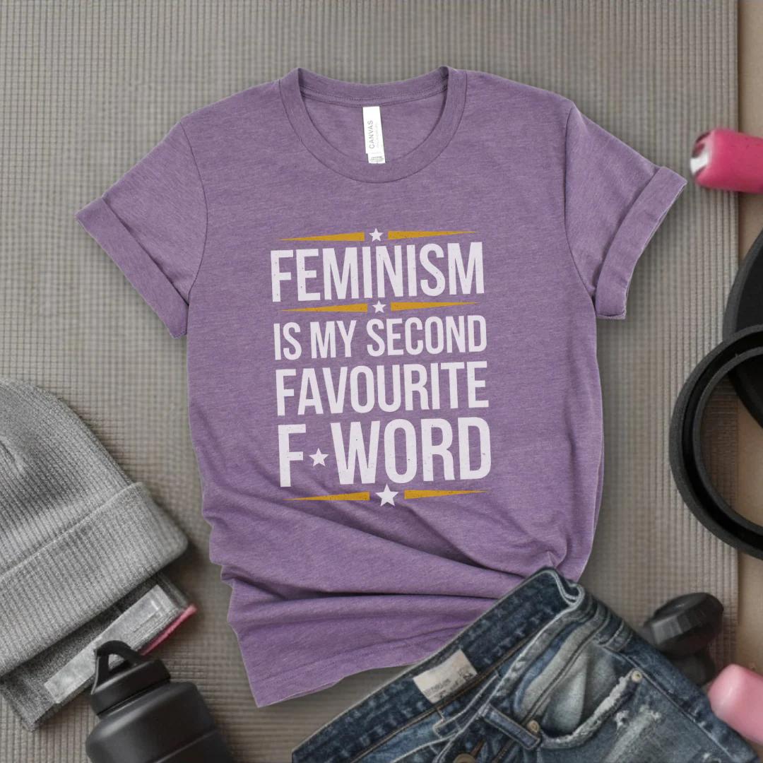 Feminism Second Favorite F Word - Women Empowerment T-Shirts - Unisex Jersey Short Sleeve Shirt - Gift for Feminists - Bella Canvas 3001 - Image 8