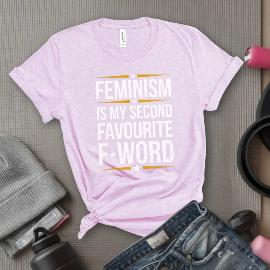 Feminism Second Favorite F Word - Women Empowerment T-Shirts - Unisex Jersey Short Sleeve Shirt - Gift for Feminists - Bella Canvas 3001 - Image 9