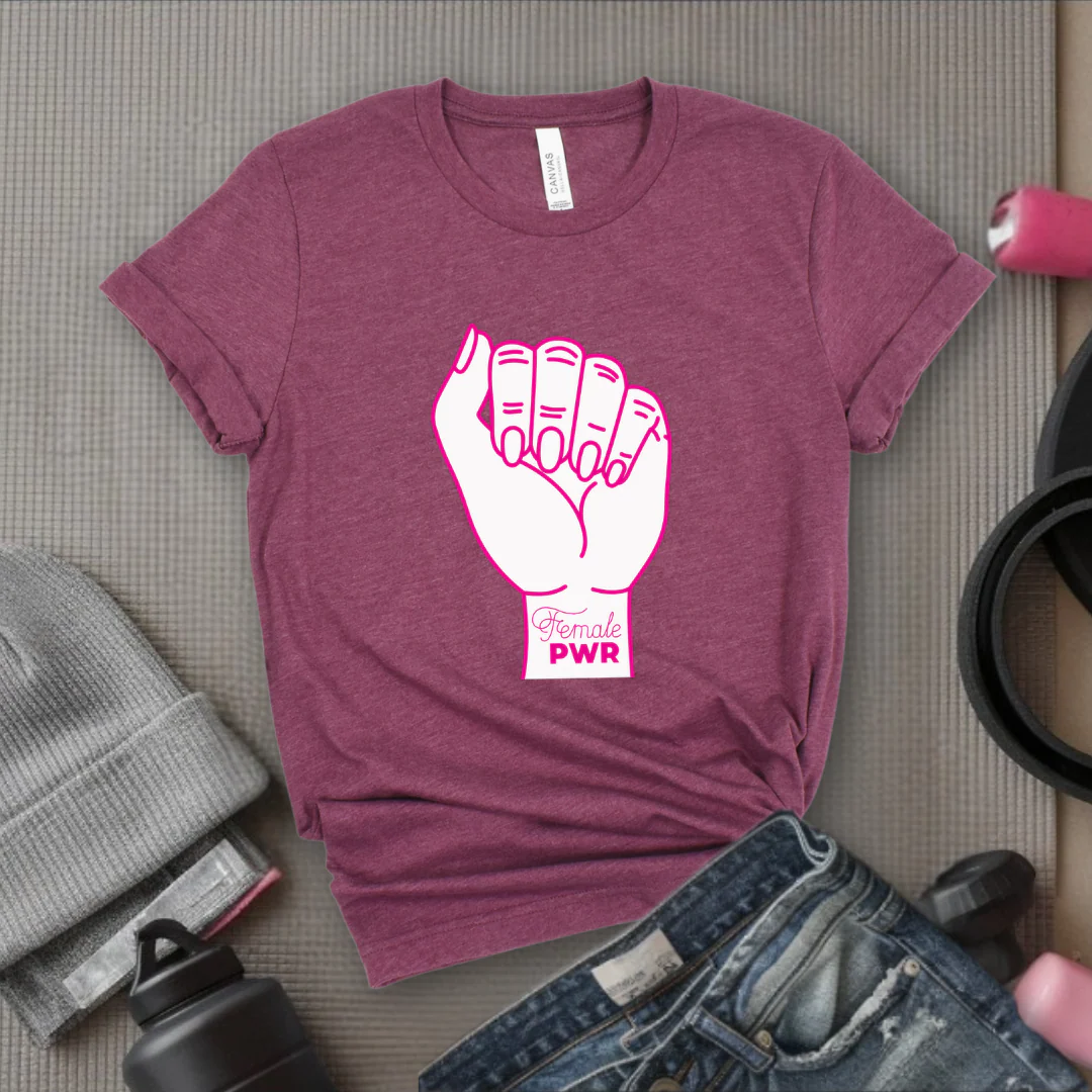 Feminist Fist - Retro Sarcastic T-Shirt - Women Right Shirts - Unisex Jersey Short Sleeve Shirt - Gift for Her - Bella Canvas 3001 - Image 4