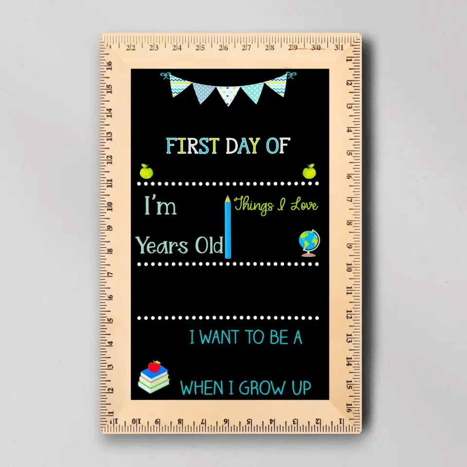 First Day Of School - Handwriting Canvas - Gift For Kids Children | 308IHPBNCA982 - Image 8