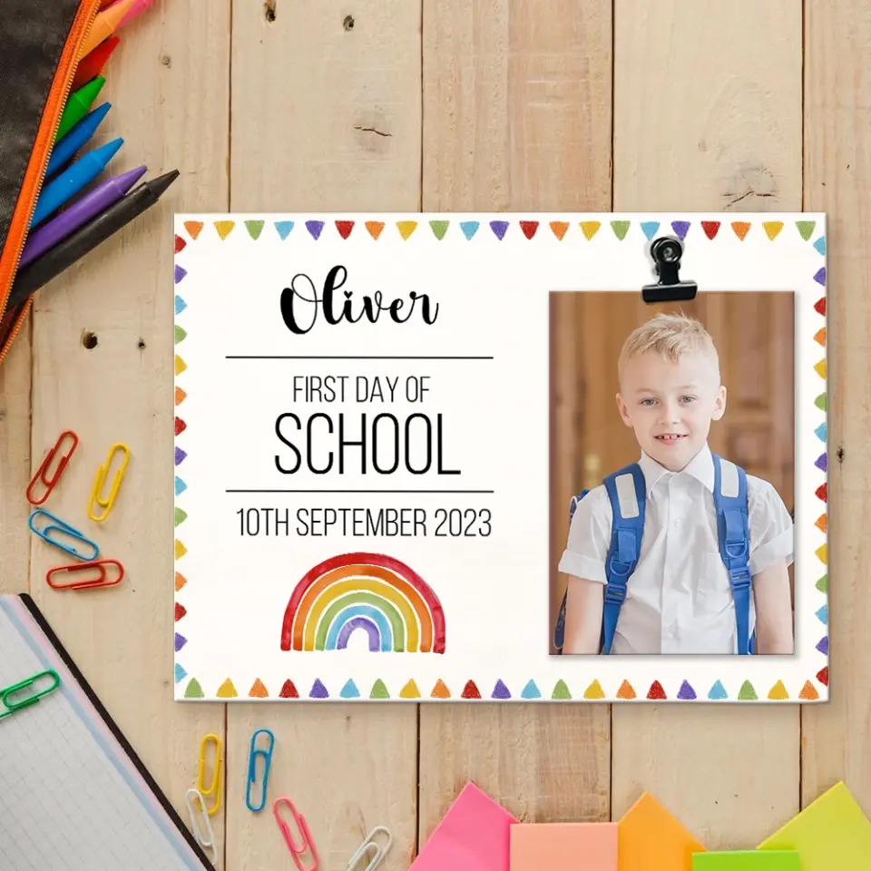 First Day Of School - Personalized Photo Clip Frame - First Day Of School Gift | 308IHPBNPT918 - Image 10