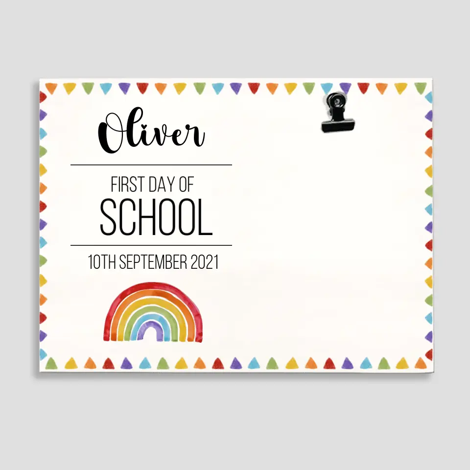 First Day Of School - Personalized Photo Clip Frame - First Day Of School Gift | 308IHPBNPT918 - Image 4