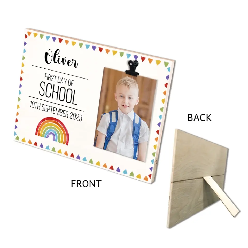 First Day Of School - Personalized Photo Clip Frame - First Day Of School Gift | 308IHPBNPT918 - Image 8