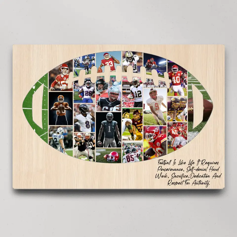 Football Is Like Life Requires, Personalized Canvas Poster, Gift For Football Players, Lovers | 309IHPNPCA264 - Image 2