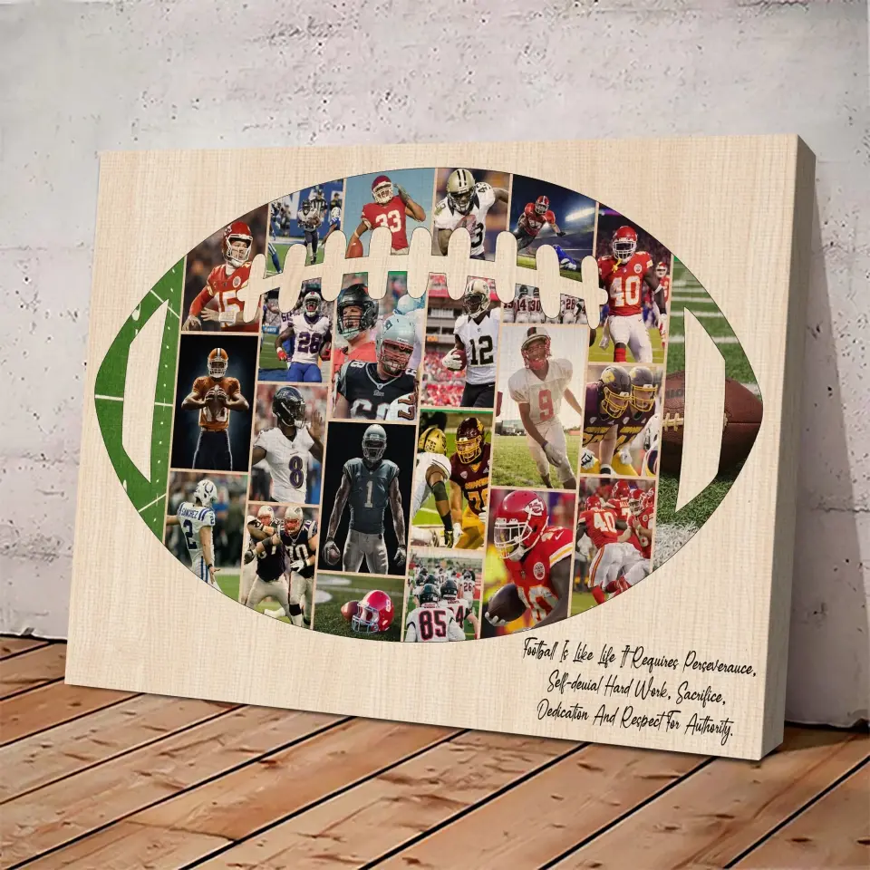 Football Is Like Life Requires, Personalized Canvas Poster, Gift For Football Players, Lovers | 309IHPNPCA264 - Image 6