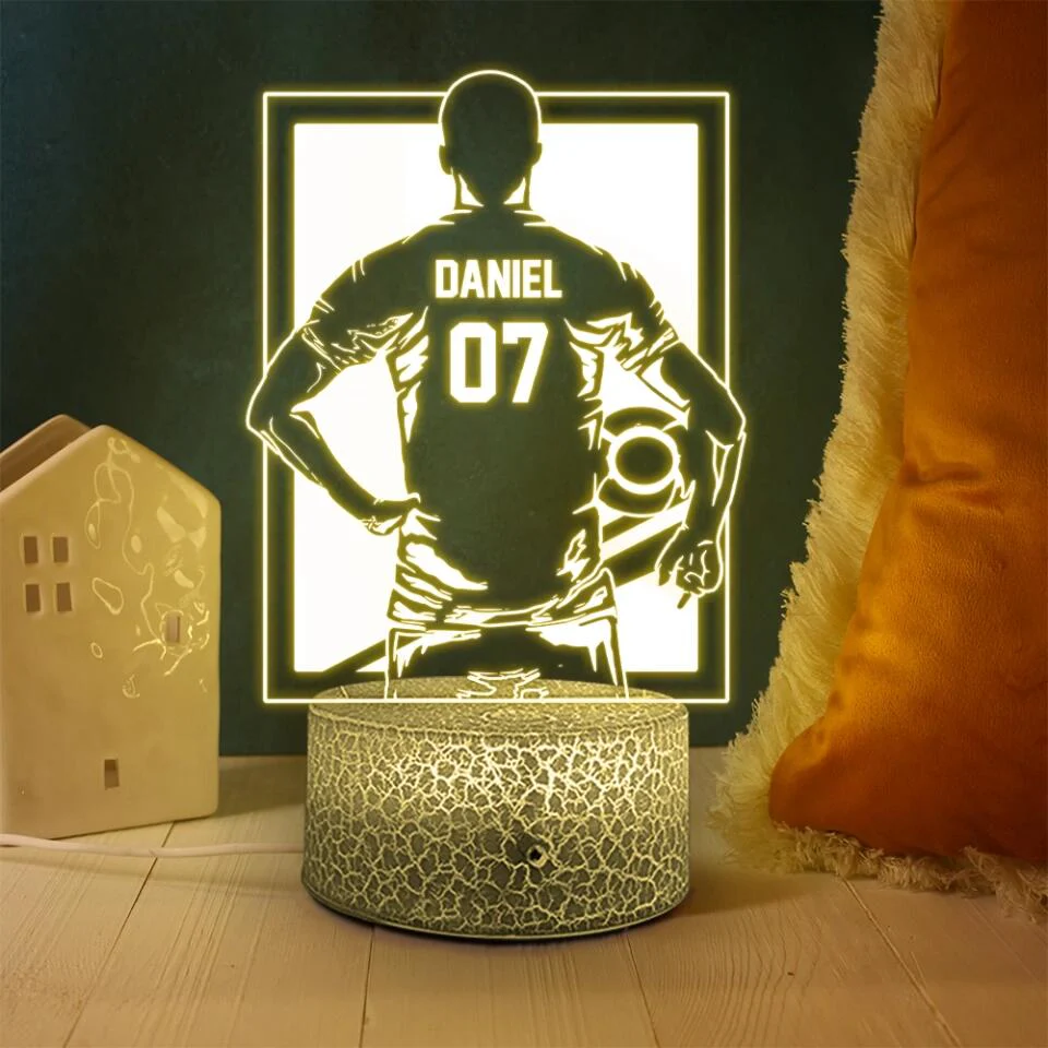 Football Player - Baseball Player - Personalized 3D Led Light - Image 3
