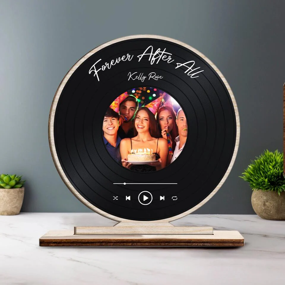 Forever After All - Personalized Upload Photo Wooden Plaque - Home Decor - Best Gift For Him/Her On Anniversary For Valentine Birthday Gift - 211IHNNPWP832 - Image 3