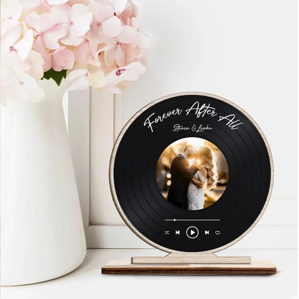 Forever After All - Personalized Upload Photo Wooden Plaque - Home Decor - Best Gift For Him/Her On Anniversary For Valentine Birthday Gift - 211IHNNPWP832 - Image 4
