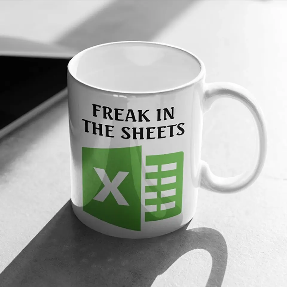 Freak In The Sheet Personalized White Accent Mug Gift For Accountant - Image 6