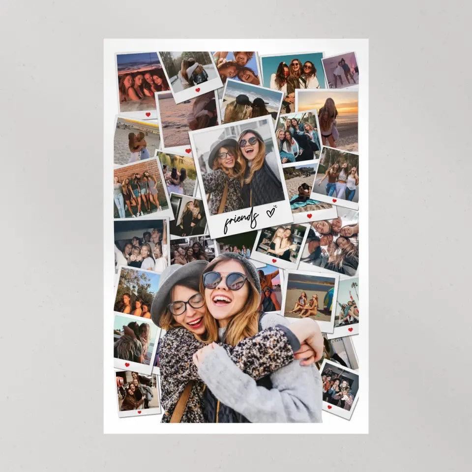 Friends And Love In Every Moment Upload Photo Canvas And Poster - Image 10