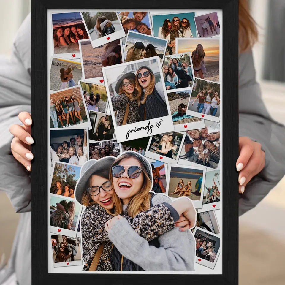 Friends And Love In Every Moment Upload Photo Canvas And Poster - Image 13
