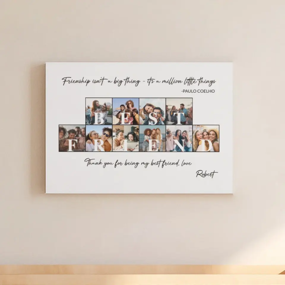 Friendship Isn't A Big Thing Personalized Canvas Poster - Image 7