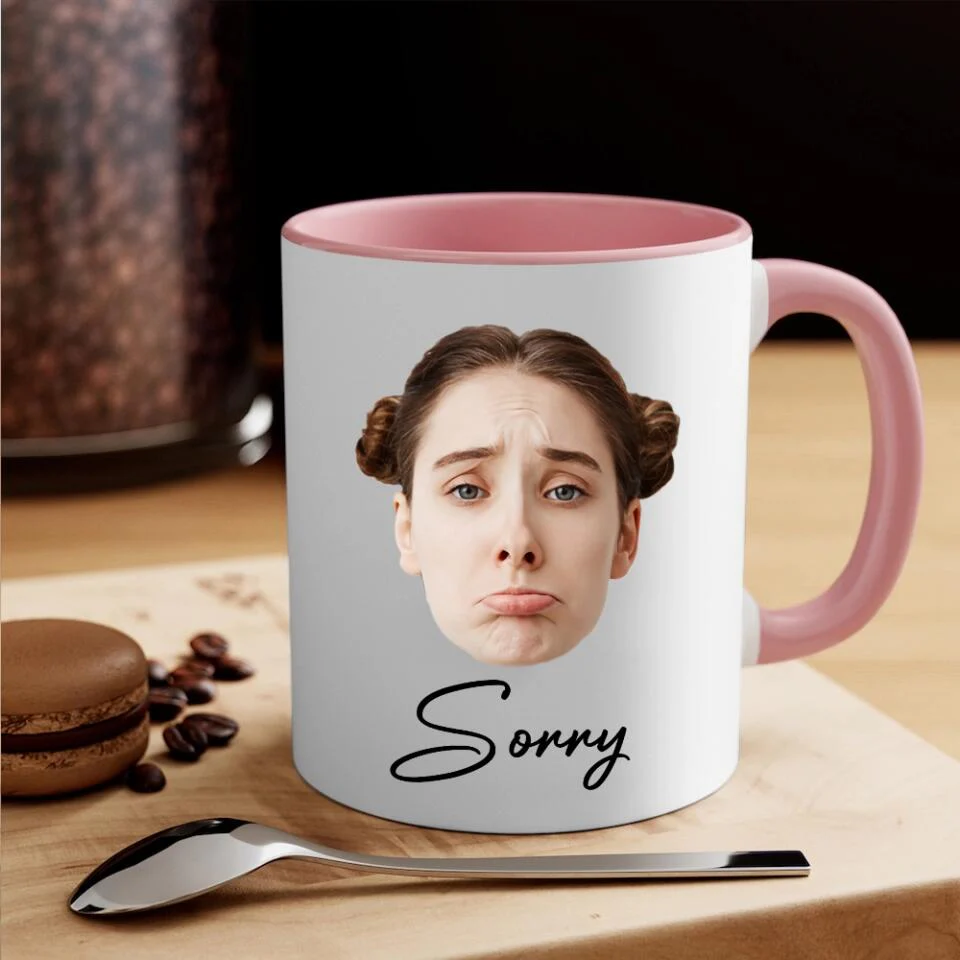 Funny Sorry Gifts Custom Face Mug Best Sorry Gifts For Couple - Image 16