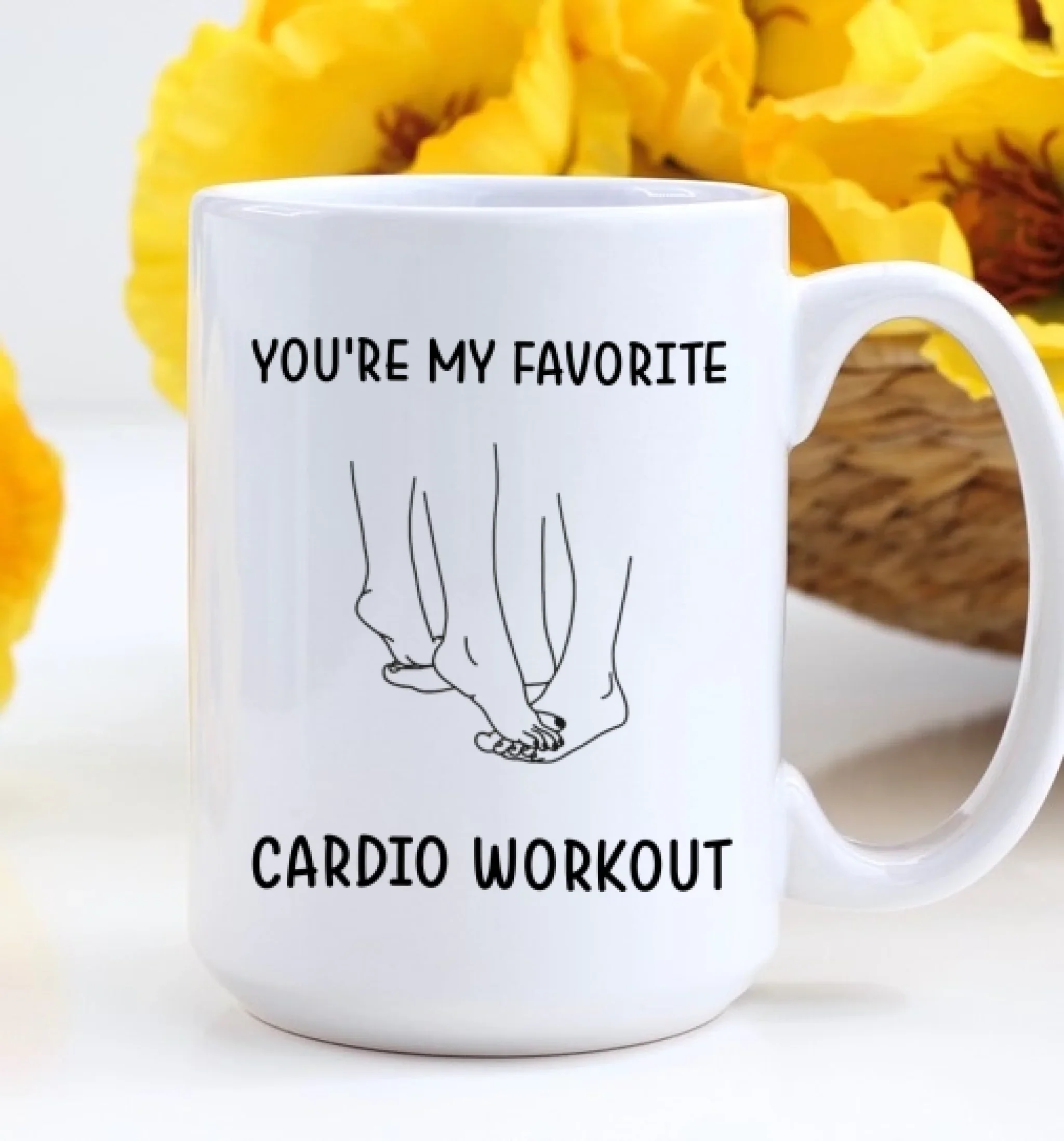 Funny Valentine's Day Gifts - You're My Favorite Cardio Workout - Gift For Her/Him, Couple Gifts, Valentine Mug - Image 10