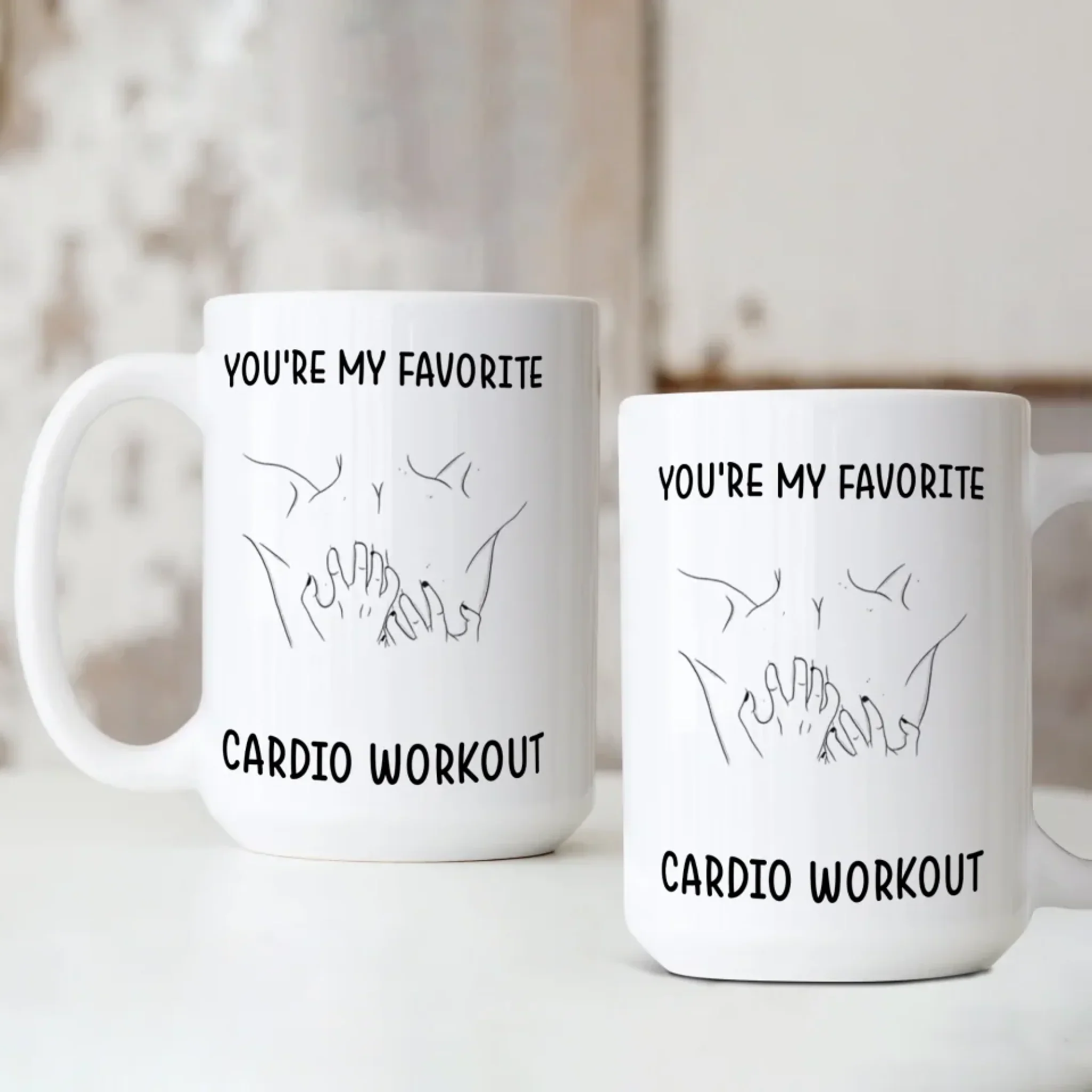 Funny Valentine's Day Gifts - You're My Favorite Cardio Workout - Gift For Her/Him, Couple Gifts, Valentine Mug - Image 12