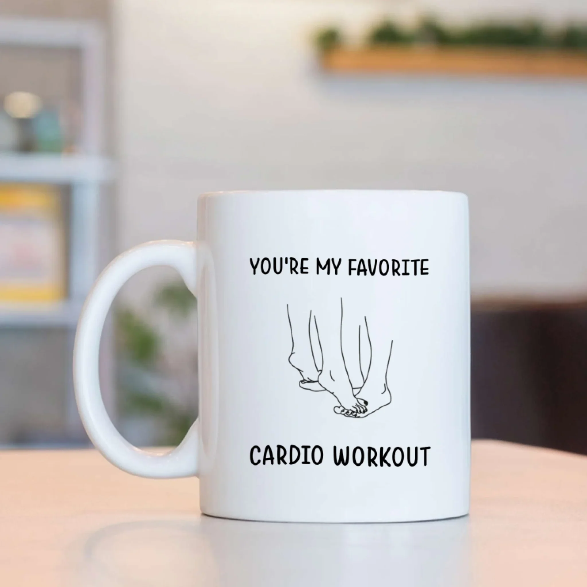 Funny Valentine's Day Gifts - You're My Favorite Cardio Workout - Gift For Her/Him, Couple Gifts, Valentine Mug - Image 5