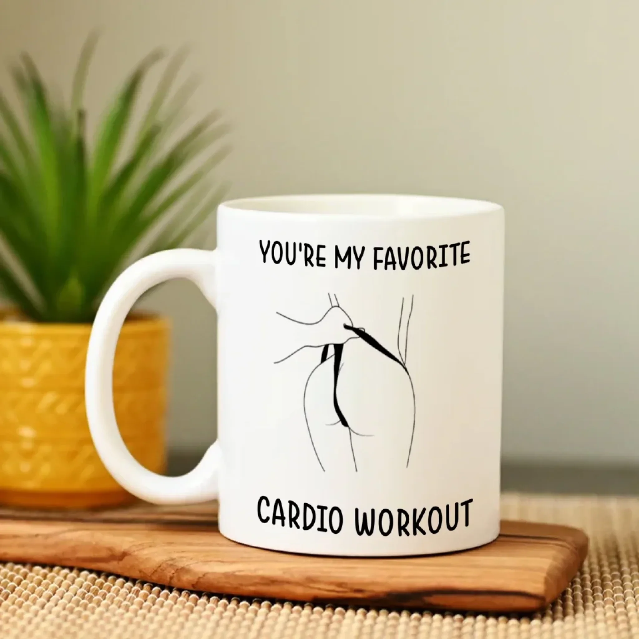 Funny Valentine's Day Gifts - You're My Favorite Cardio Workout - Gift For Her/Him, Couple Gifts, Valentine Mug - Image 6