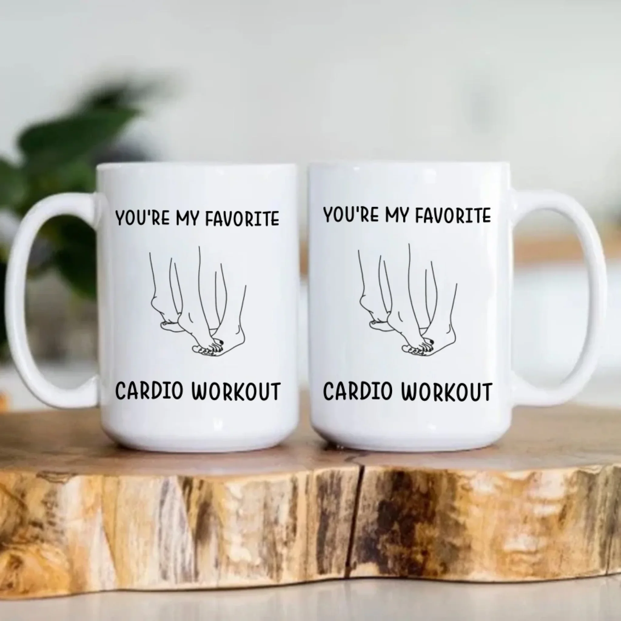 Funny Valentine's Day Gifts - You're My Favorite Cardio Workout - Gift For Her/Him, Couple Gifts, Valentine Mug - Image 8