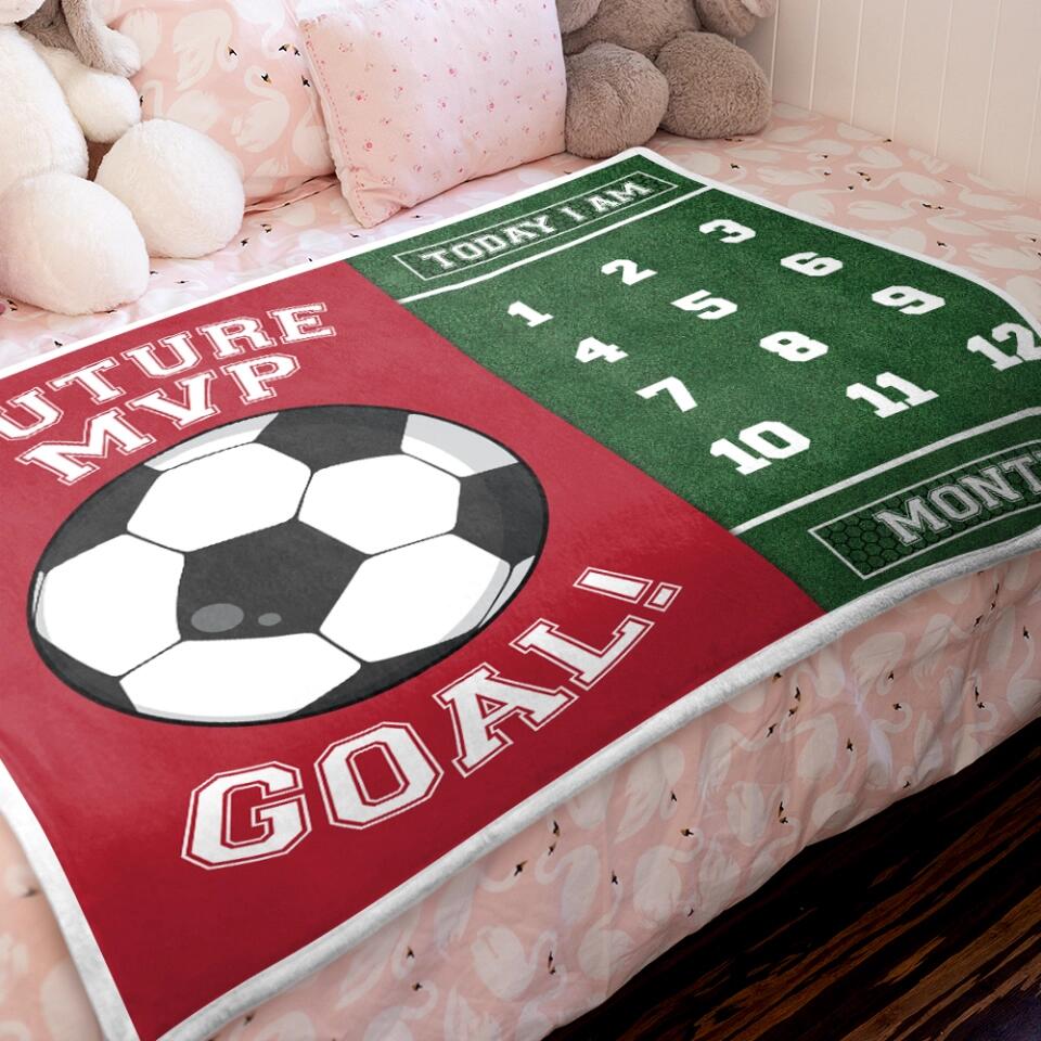 Future Goal Football Soccer Basketball Baseball Custom Blanket Gift For Son - Image 11