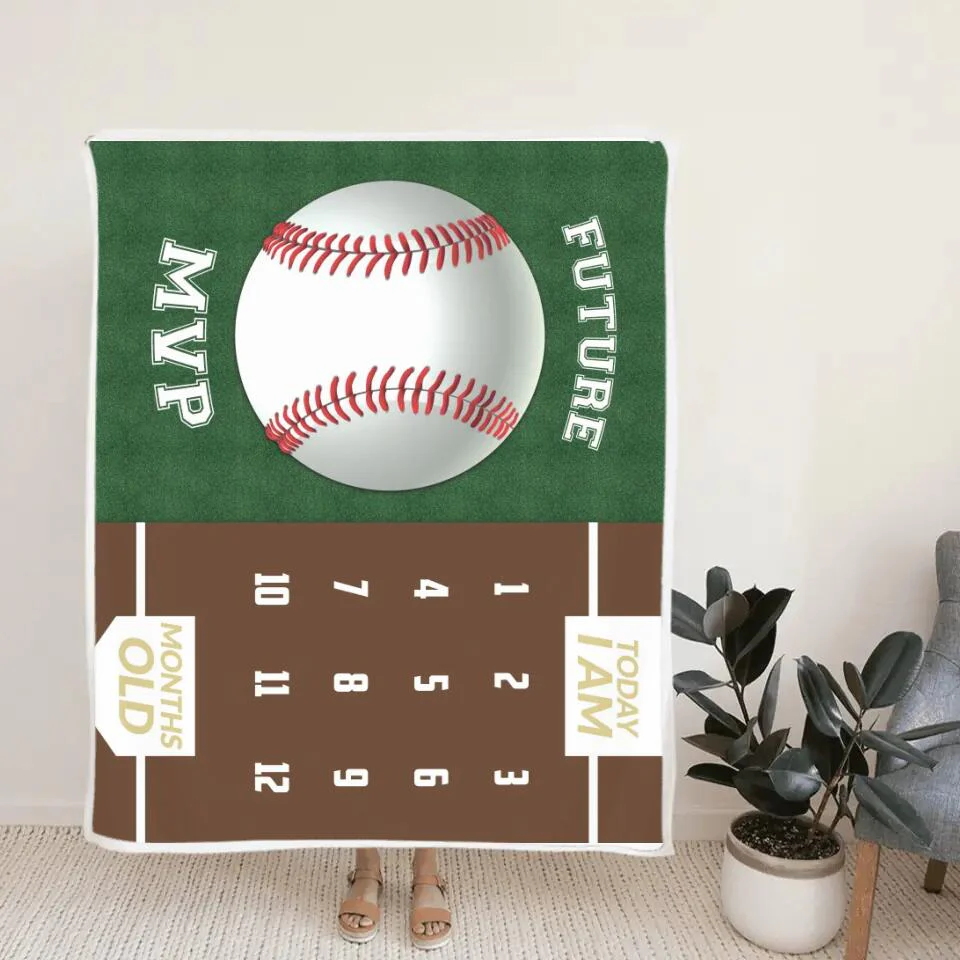 Future Goal Football Soccer Basketball Baseball Custom Blanket Gift For Son - Image 3