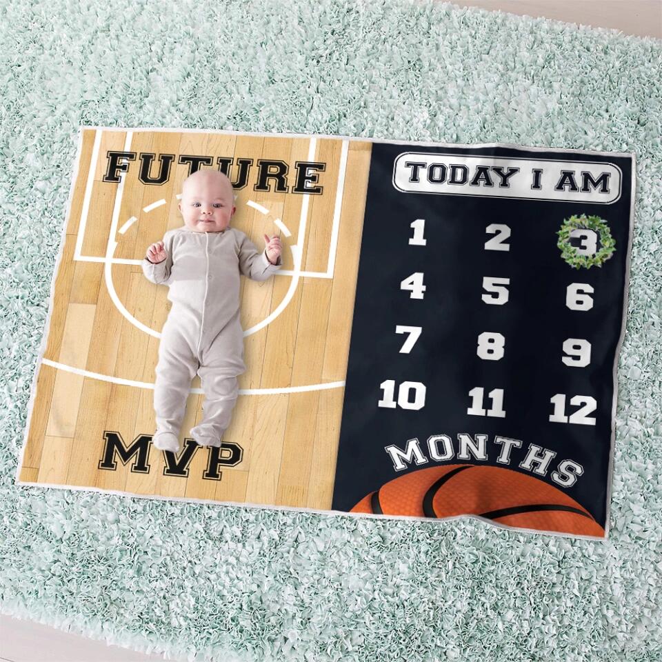Future Goal Football Soccer Basketball Baseball Custom Blanket Gift For Son - Image 8