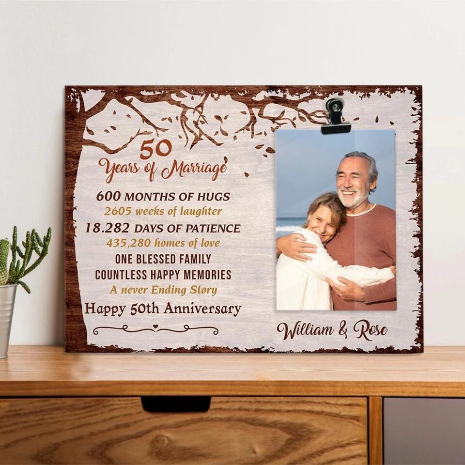 Gift For 50 Years Wedding Anniversary - Personalized Poster/Canvas Home Decor, Wall Art - Gift For 50 Years Wedding Anniversary  208IHPTHPT075 - Image 3