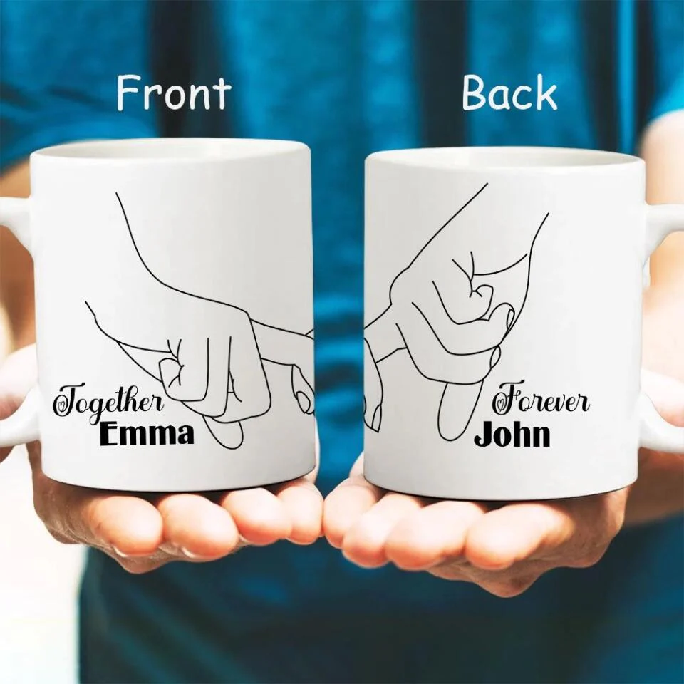 Personalized Valentine Gifts - Custom Gifts for Couple Mug 3 Styles - Personalized White Mug - Image 17