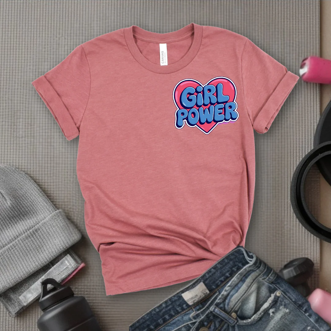 Girl Power Pocket T-shirt - Women Right Inspired Tee - Unisex Jersey Short Sleeve Shirt - Gift for Yourself, Female Friends - Bella Canvas 3001 - Image 5