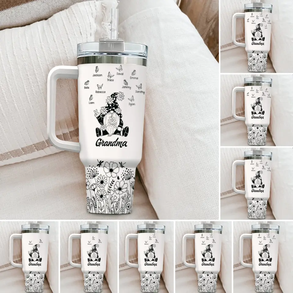 Grandma's Garden Personalized 40oz Tumbler - Image 4