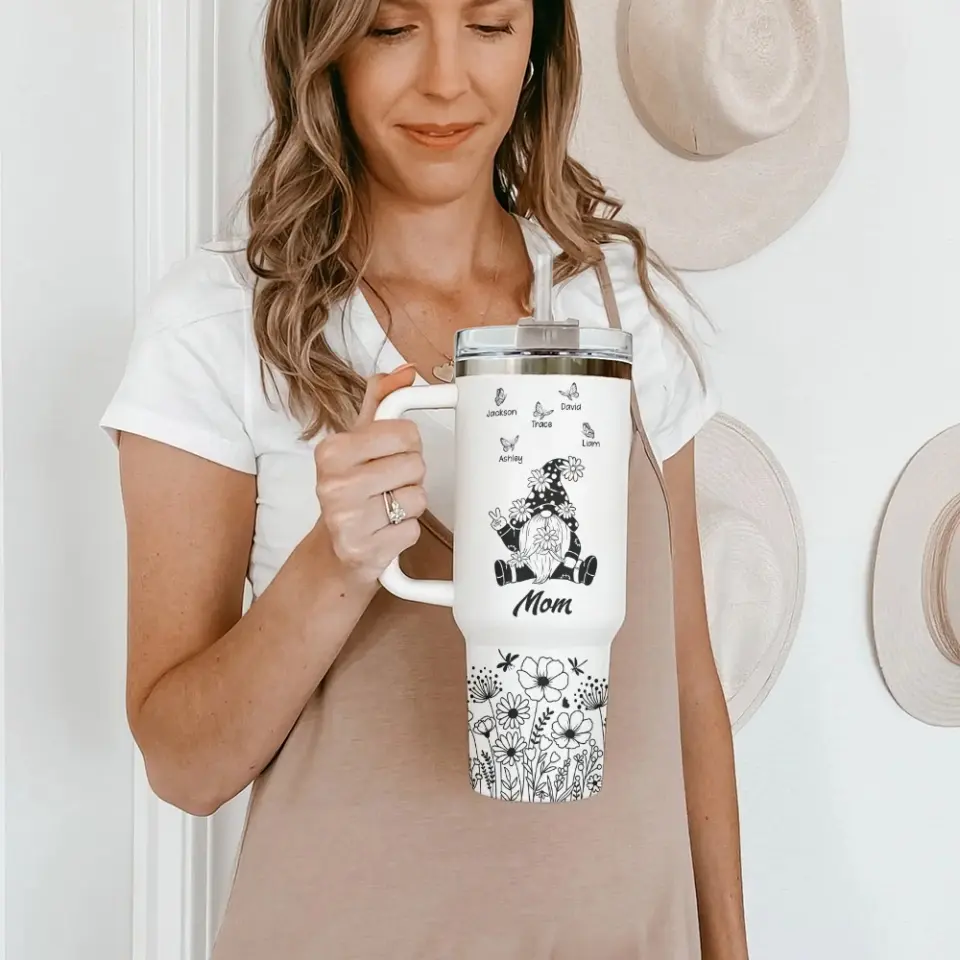 Grandma's Garden Personalized 40oz Tumbler - Image 5