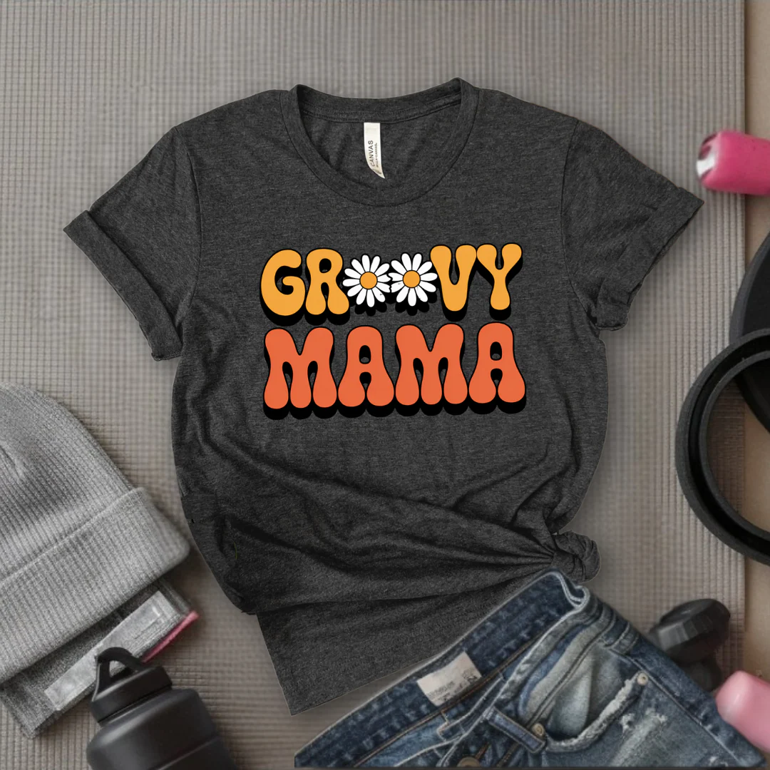 Groovy Mama - Mother's Day Gifts - Women Empower Feminist Tee - Bella Canvas 3001 - Image 10