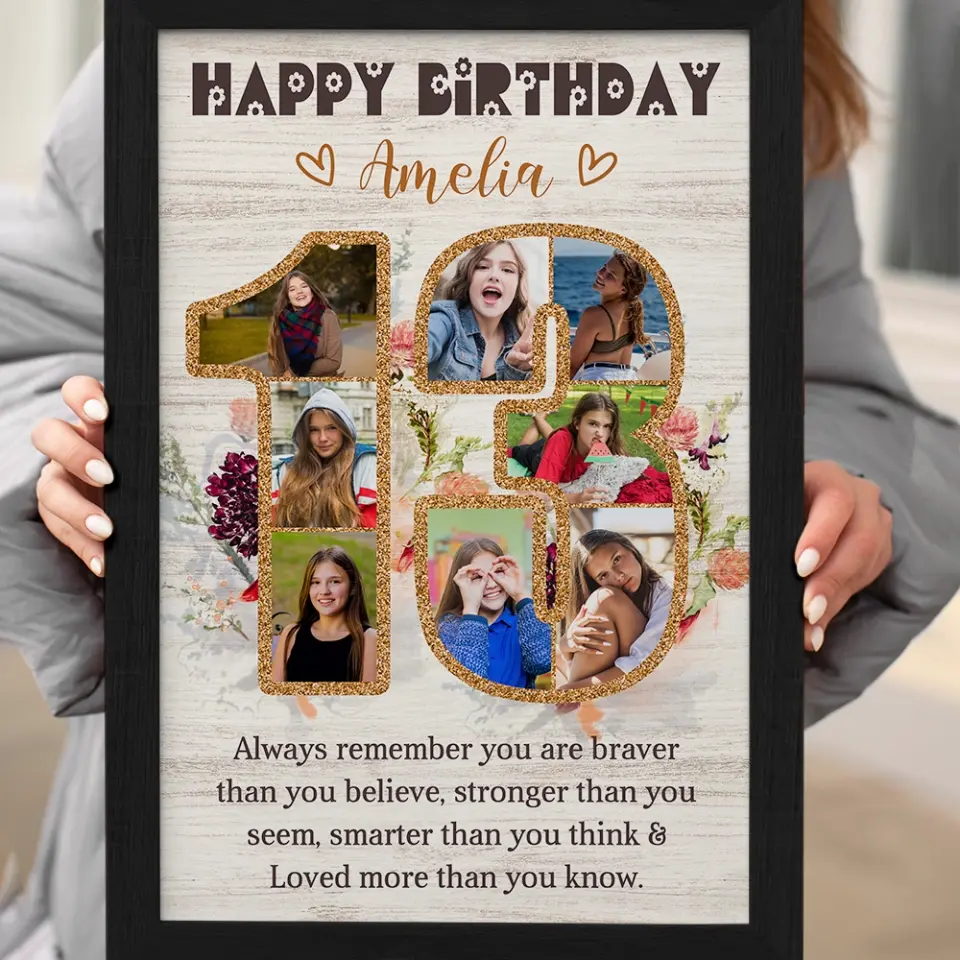 Happy 13th Birthday, Canvas Poster, Gift For Girls, Birthday Gift For Daughter, Niece, Her | 309IHPBNCA172 - Image 13