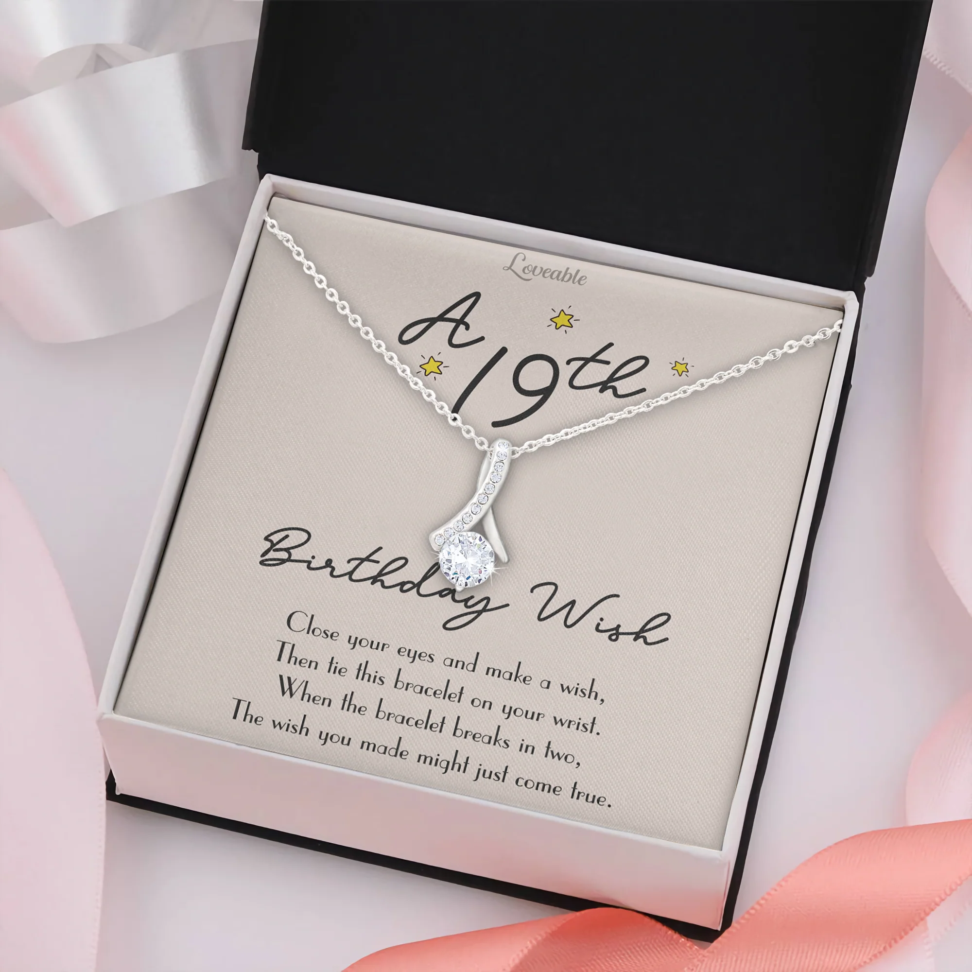 Happy 19th Birthday Special Necklace Birthday Gift For Her - Image 3