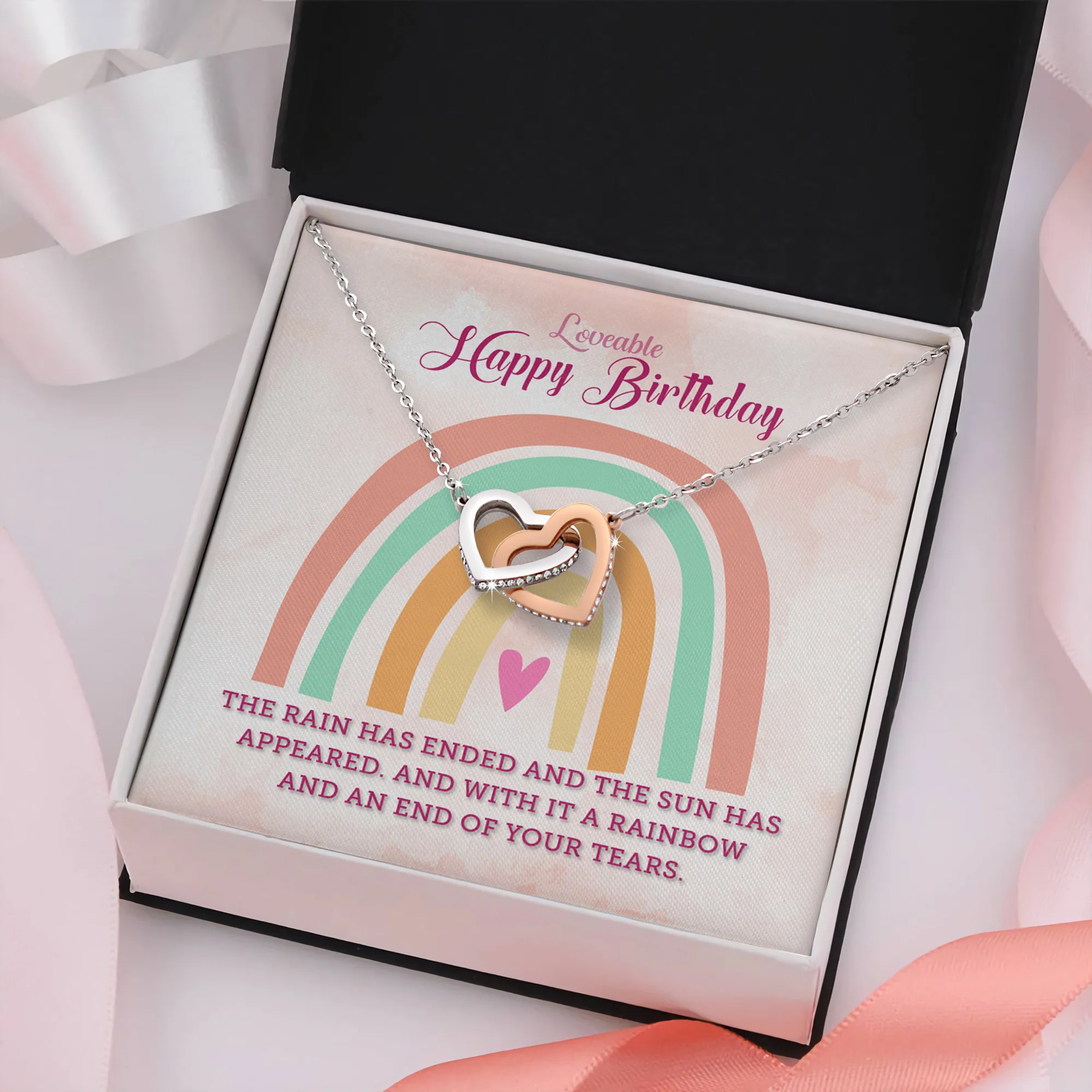 Happy Birthday - Personalized 25th Birthday Necklace - Image 3