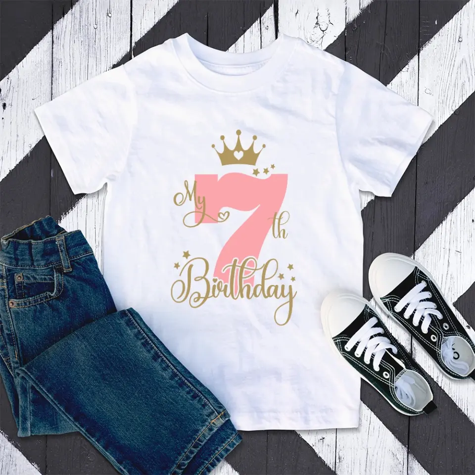 Happy Birthday - Personalized Standard Youth T-shirt - Birthday Gift For Kids Children - Image 5