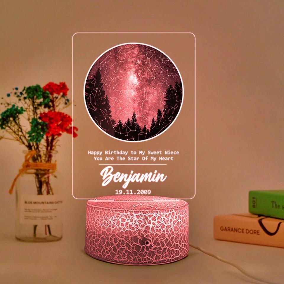 Happy Birthday You Are the Star of My Heart - Custom Star Map - Image 3