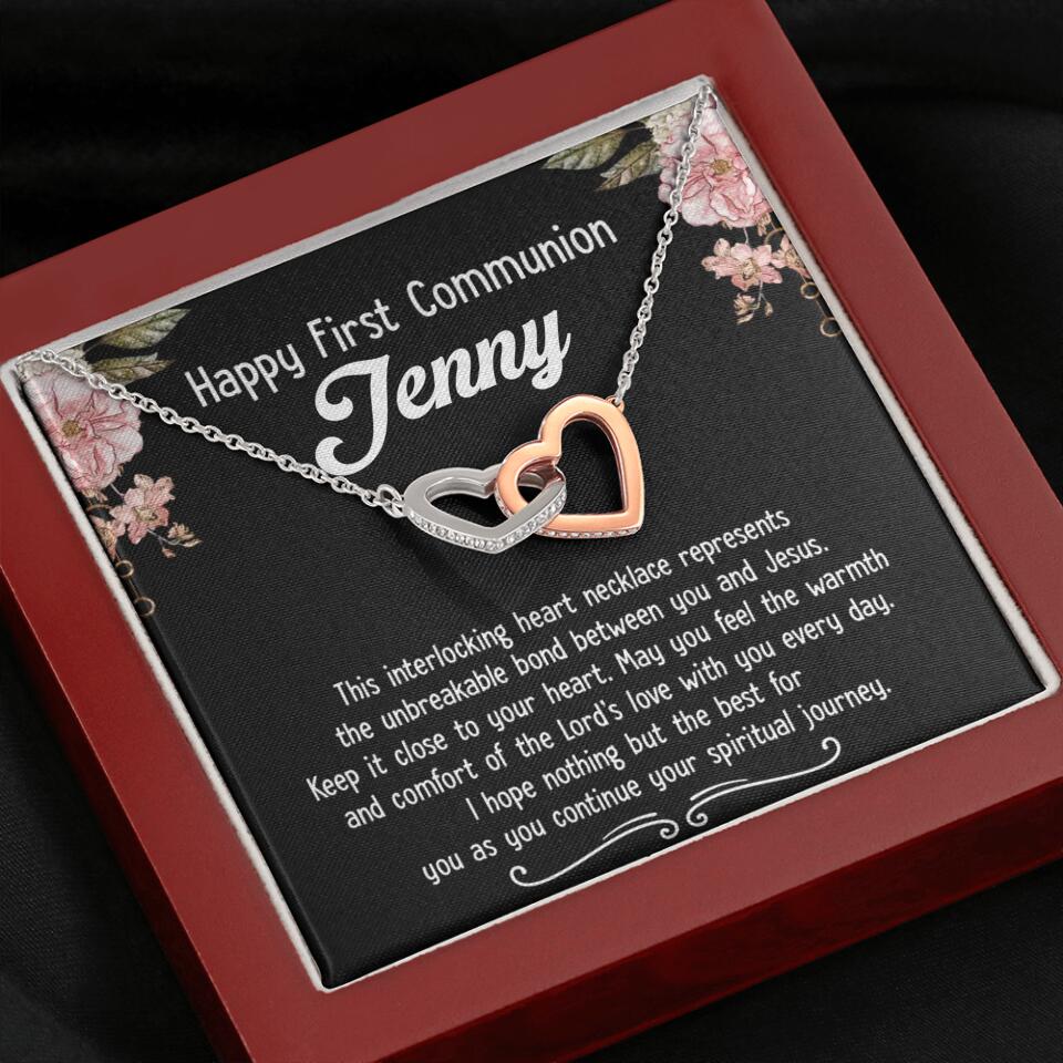 Happy First Communion Personalized Necklace Gift For Daughter - Image 6