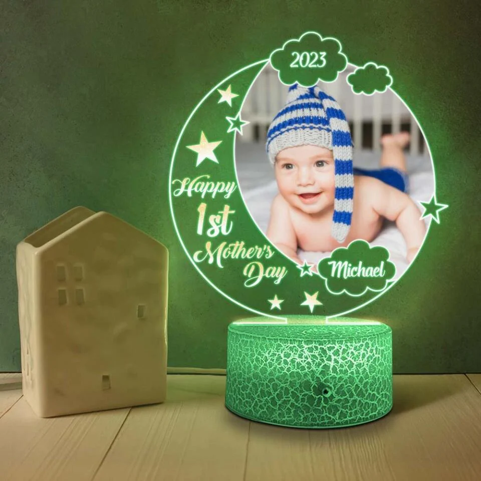 Happy First Mothers Day Custom 3D Light Anniversary Gift - Image 5
