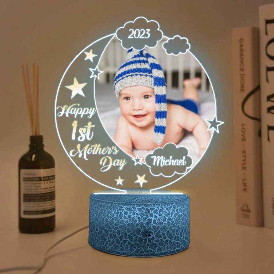 Happy First Mothers Day Custom 3D Light Anniversary Gift - Image 6