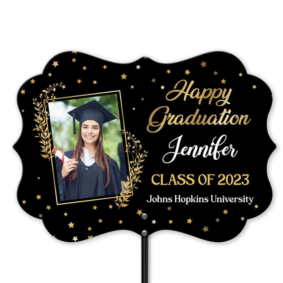 Happy Graduation Class of 2025 - Personalized Metal Garden Sign - Graduation Gift for Son/Daughter - Image 4