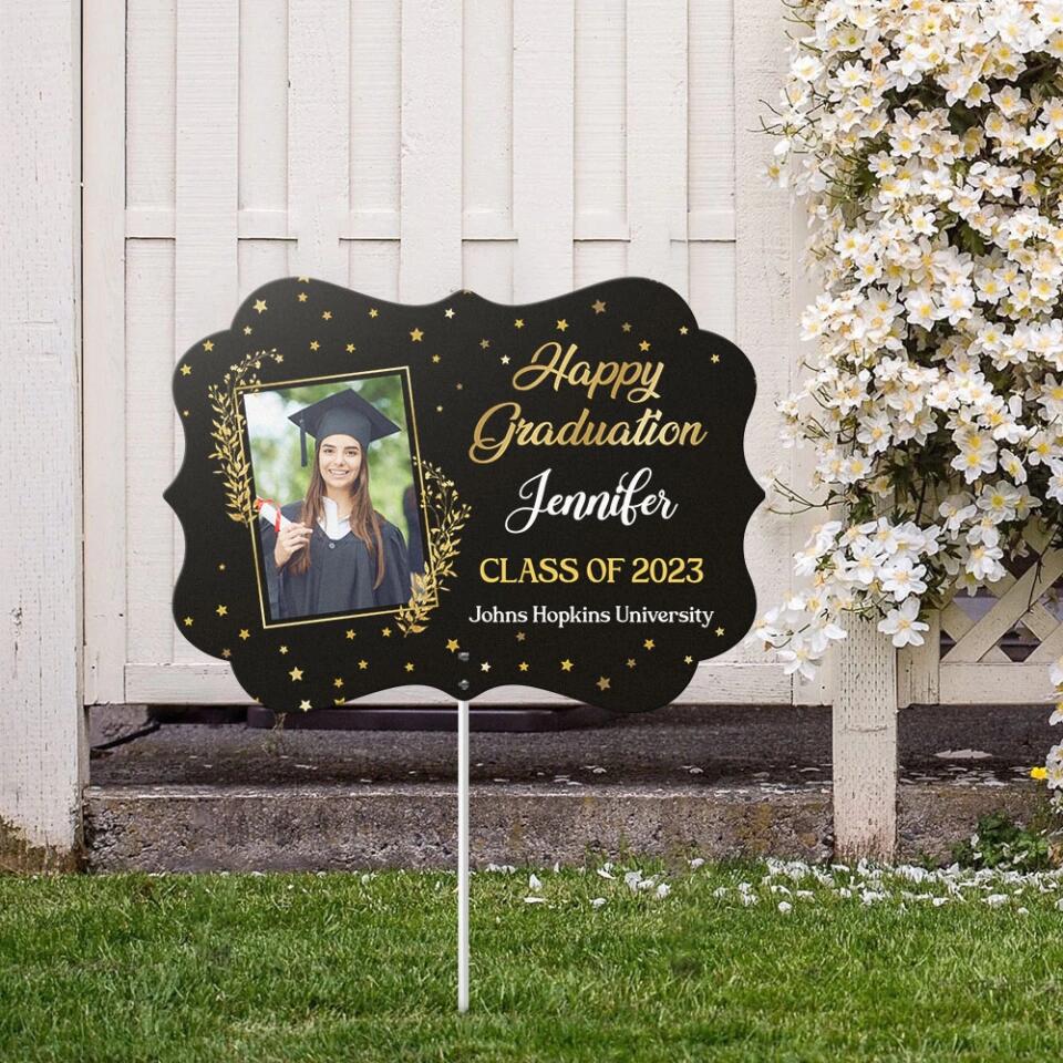 Happy Graduation Class of 2025 - Personalized Metal Garden Sign - Graduation Gift for Son/Daughter - Image 7