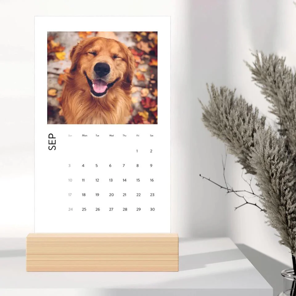 Happy New Year 2023 With Pets Personalized Vertical Desk Calendar - Image 10
