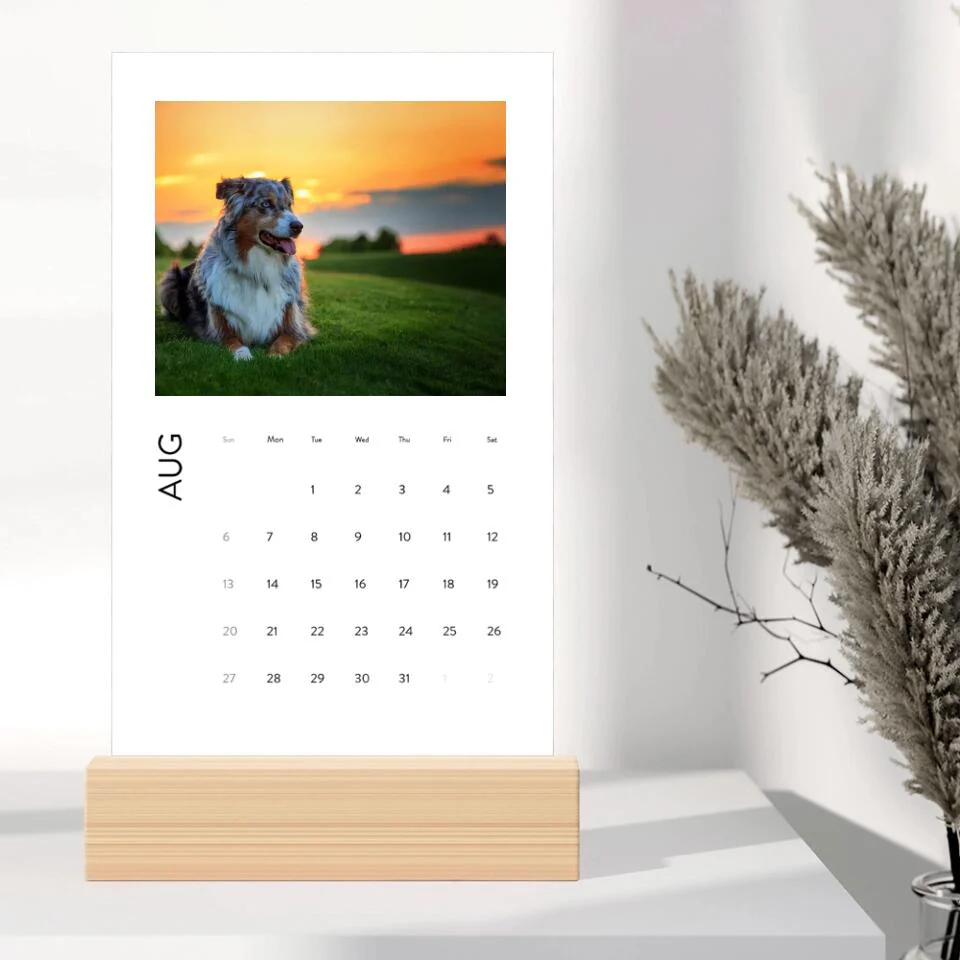 Happy New Year 2023 With Pets Personalized Vertical Desk Calendar - Image 9