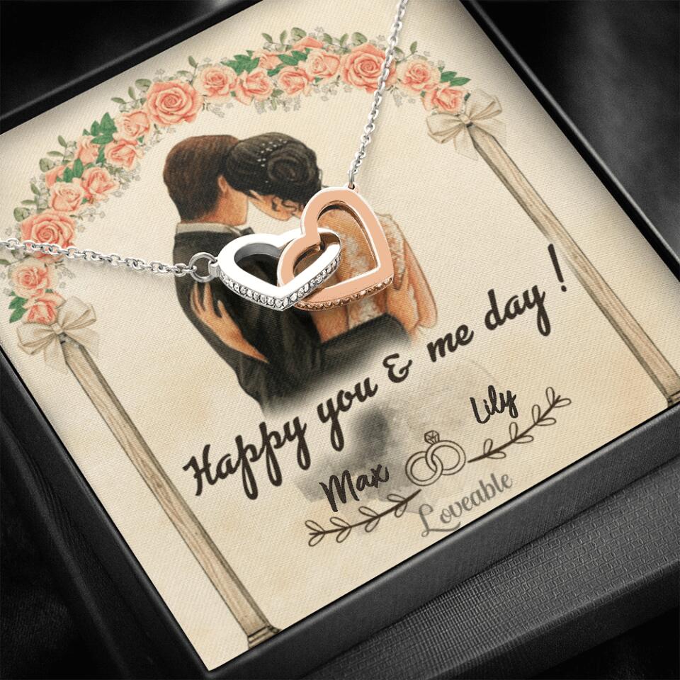 Happy you and me day - Personalized iron Anniversary Gifts for her - 206HNTHJE238 - Image 3